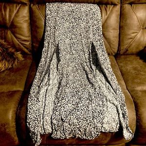 Garage flowered maxi skirt